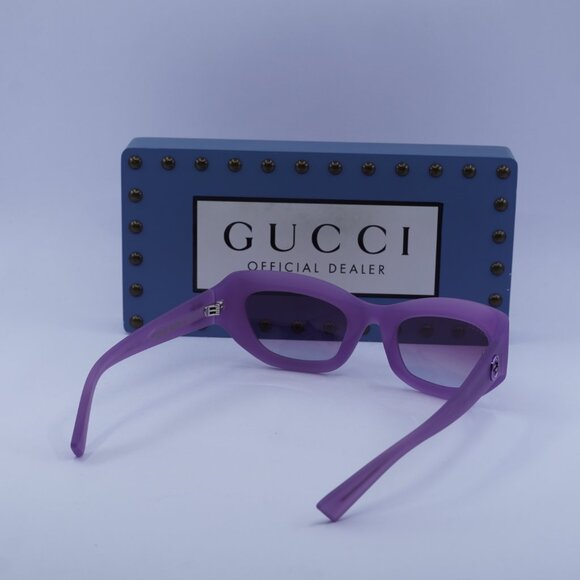 Gucci GG1784S 004 Cat Eye Sunglasses - Matte Milky Lilac/Violet main image 10